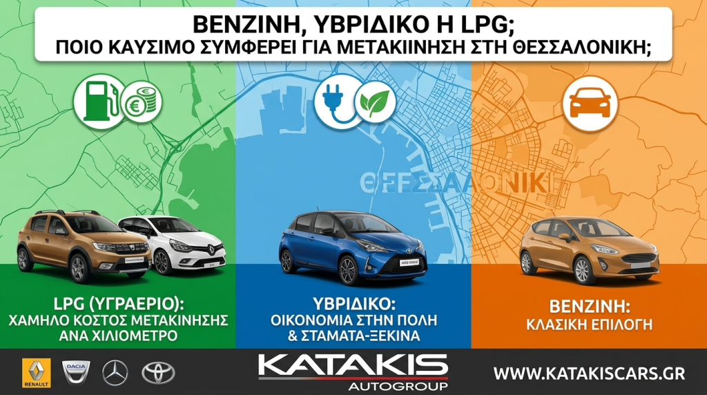 Βενζίνη, Υβριδικό ή LPG κατακης