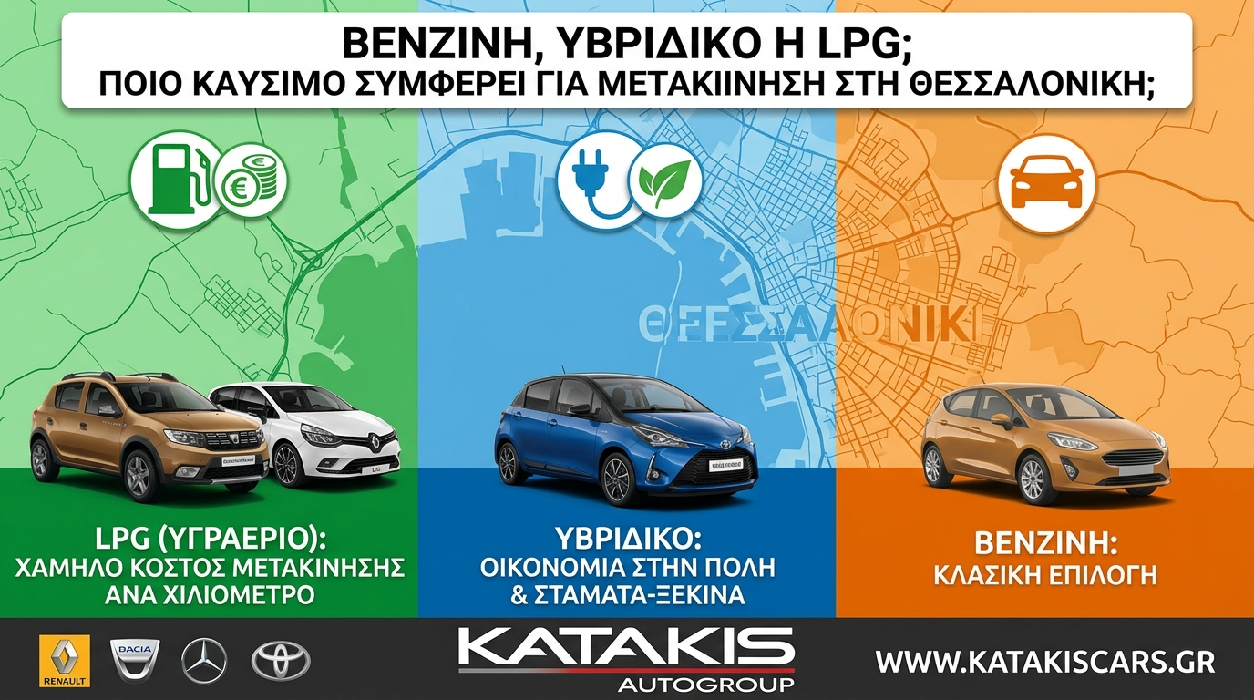 Βενζίνη, Υβριδικό ή LPG κατακης